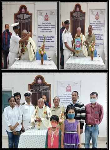 Felicitation of alive Freedom Fighter in surrounding district of the Port.