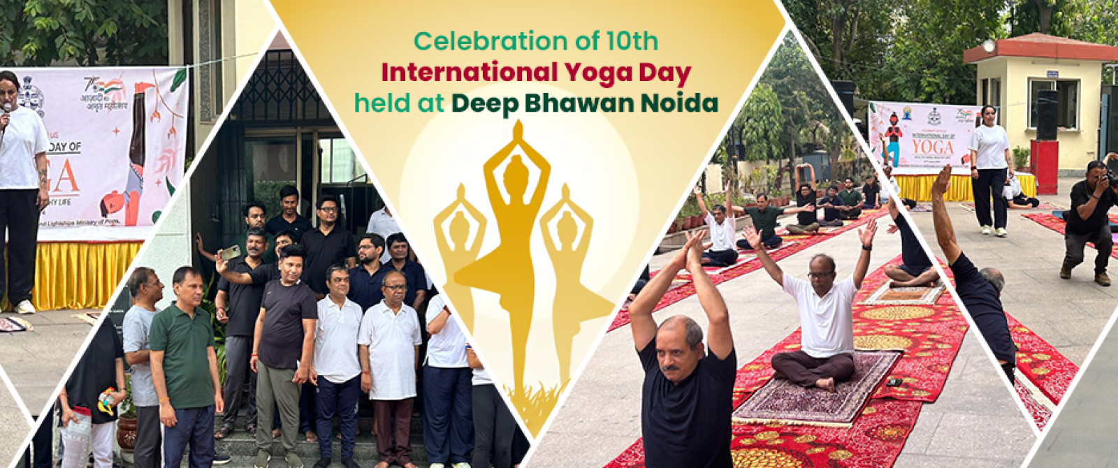 Celebration of 10th International Yoga Day Held of Deep Bhawan Noida