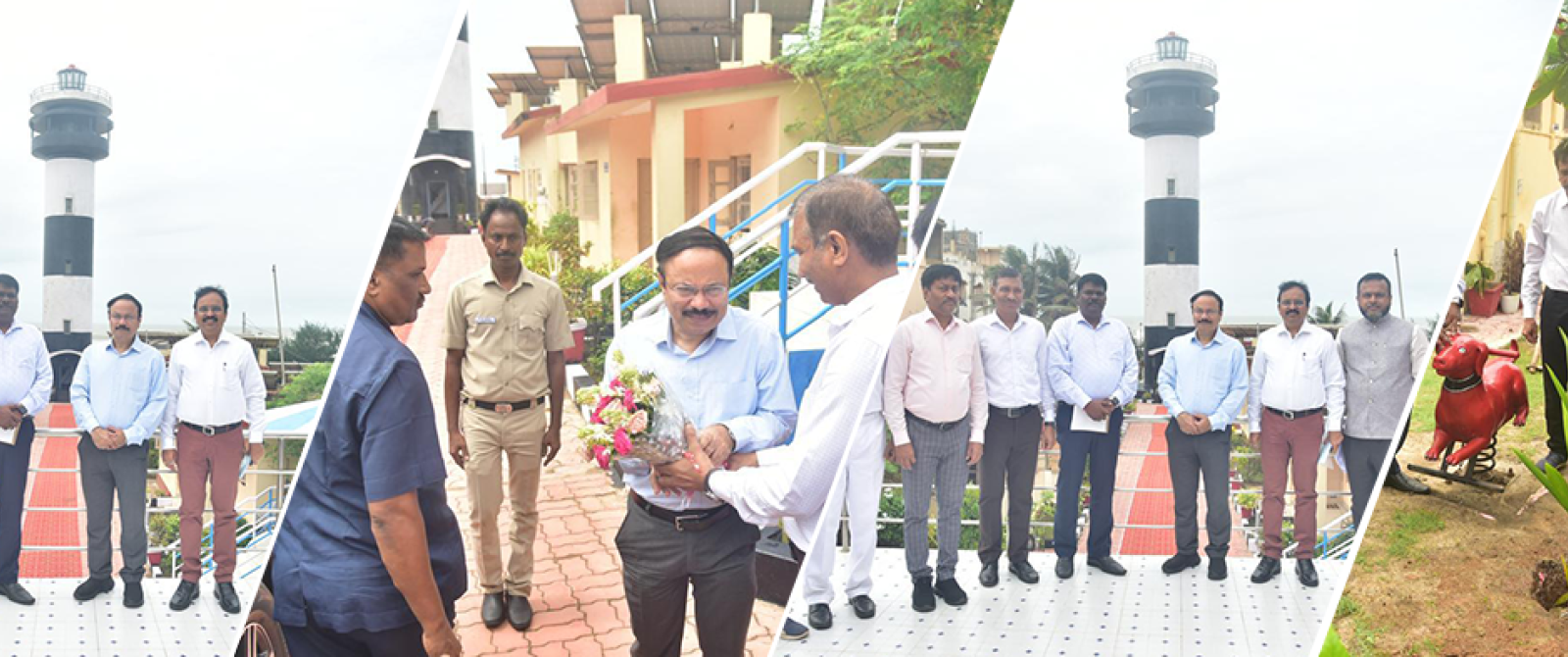 Secretary visited the puri lighthouse along with DGLL and chairman of Paradeep port