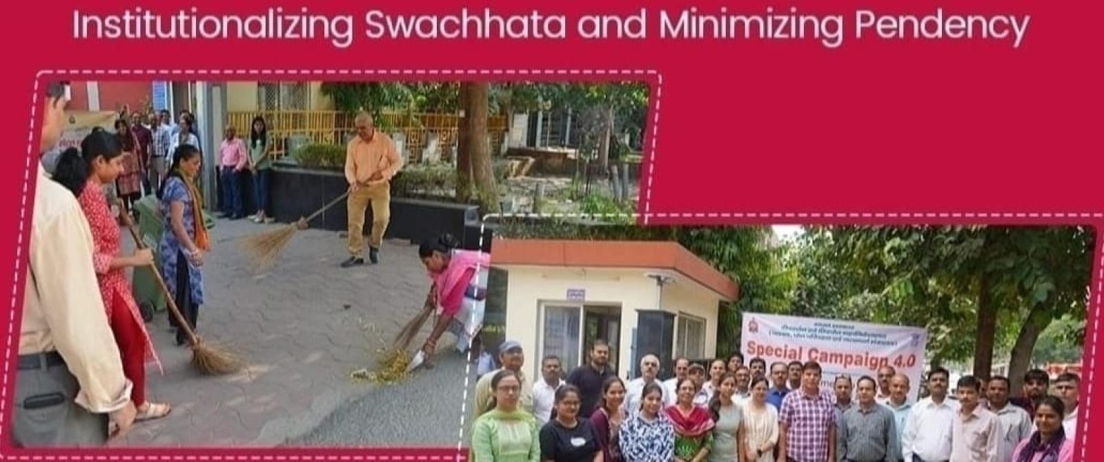 institutionalizing Swachhata and minimizing pendency