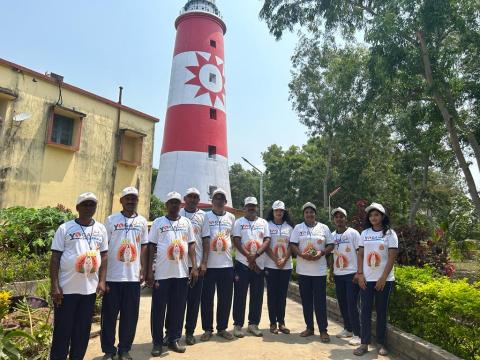 9th International Day of Yoga at False Point Lighthouse