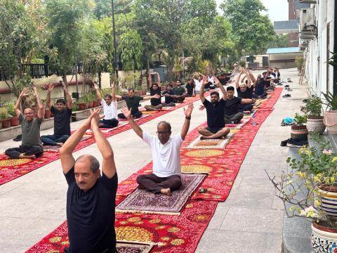 Celebration of 10th International Yoga Day Held of Deep Bhawan Noida