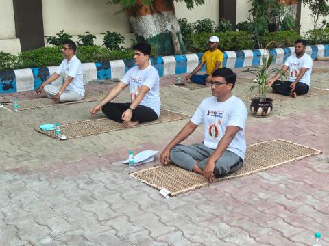 Celebration of International Yoga Day on 21/06/2024 @ Jamnagar Directorate 