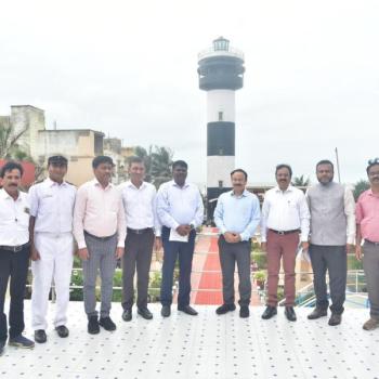 Secretary visited the puri lighthouse 
